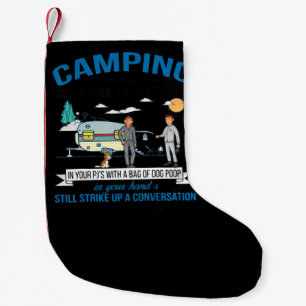 Meia De Natal Pequena Acampamento Quando Você Pode Caminhar Presente Pa
