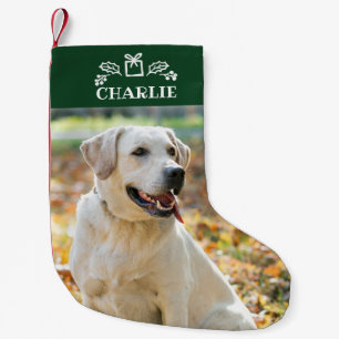 Meia De Natal Pequena Adorável Foto Personalizada Cachorro Natal Pequeno