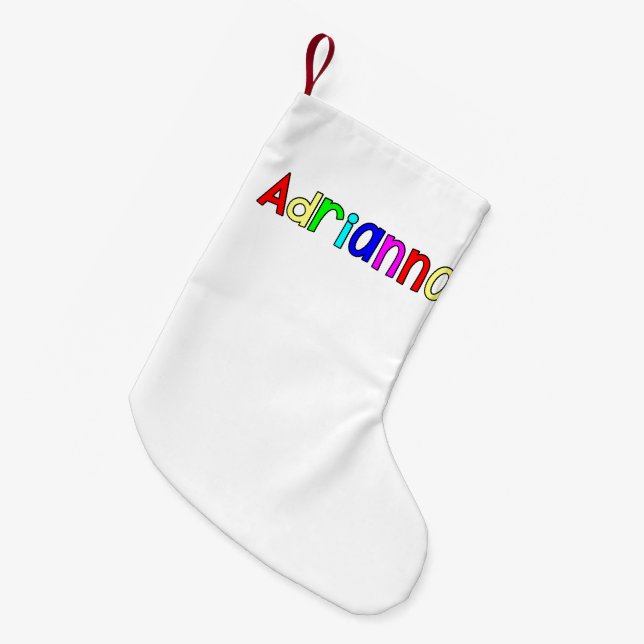 Meia De Natal Pequena Adrianna (Frente (Pendurada))