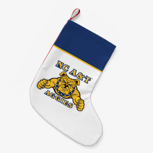 Meia De Natal Pequena Agências A&T NC Aggie Bulldog