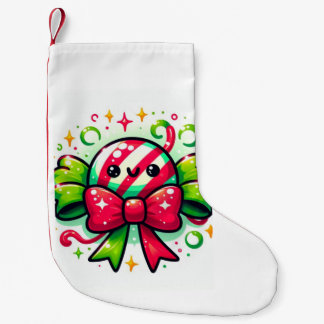 Meia De Natal Pequena Alegria de Hortelã-Pimenta: Personagem de Doce de