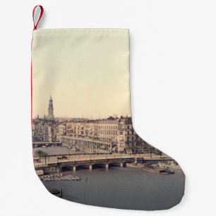 Meia De Natal Pequena Alemanha Alster Alemanha de Hamburgo Alsterarkaden