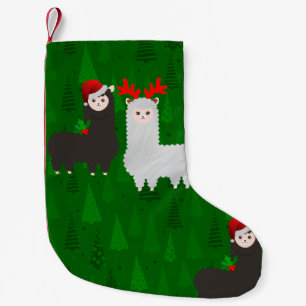 Meia De Natal Pequena alpacas de renas do xmas