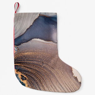 Meia De Natal Pequena Alta resolução. Pintura de arte fluida do abstrato