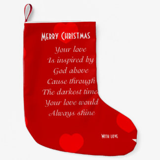 Meia De Natal Pequena Amor de Natal