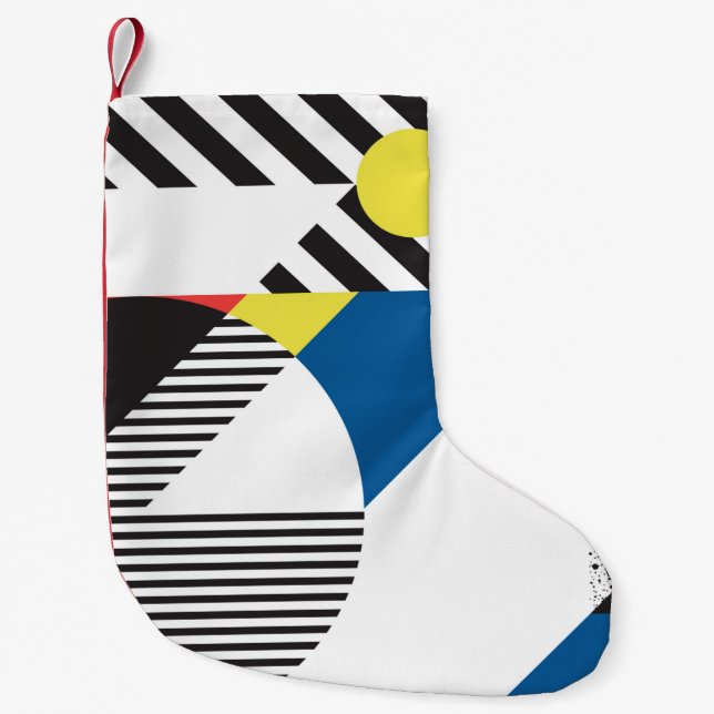 Meia De Natal Pequena Antecedentes no estilo retrormoderno (Frente)