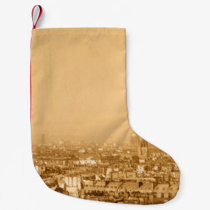 Meia De Natal Pequena Anterior paris franceparis, envelhecido, antigo, e