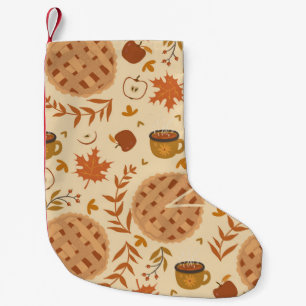 Meia De Natal Pequena Apple Pie Autumn: Vintage Graphics