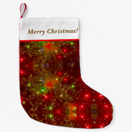Meia De Natal Pequena Armazenamento de Natal do Fireworks