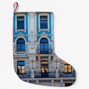 Meia De Natal Pequena Arquitetura Art Nouveau em Riga, Letónia