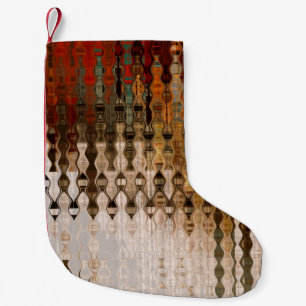 Meia De Natal Pequena art abstract colorful geometric intersection backg
