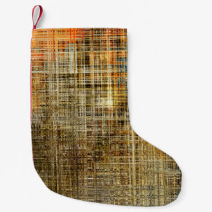 Meia De Natal Pequena Arte abstrato colorida interseção geométrica