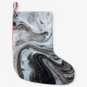 Meia De Natal Pequena Arte luxuosa no estilo oriental. espiral ouro, art
