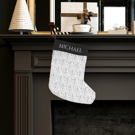 Meia De Natal Pequena Árvore de Natal Mínima Abstrato Negra