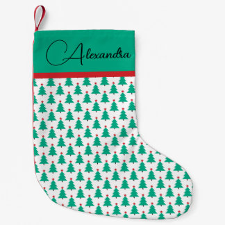 Meia De Natal Pequena Árvore de Natal Personalizável
