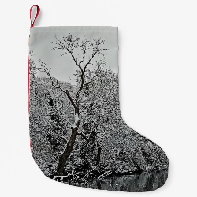 Meia De Natal Pequena Árvore, na água (Frente)