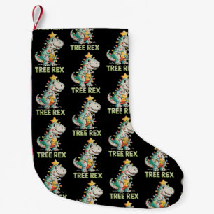Meia De Natal Pequena Árvore Rex Natal Dinossauro T Rex Luzes de Natal