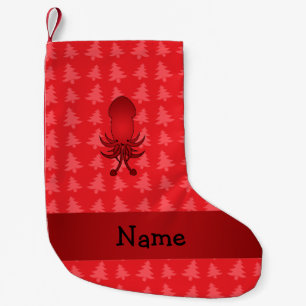 Meia De Natal Pequena Árvores de natal vermelho-lula