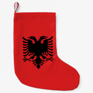 Meia De Natal Pequena As existências de Natal com a Bandeira da Albâni