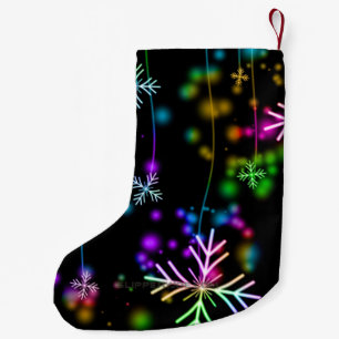Meia De Natal Pequena atmosfera natalina festiva e animada do SlipperyJo