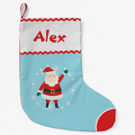 Meia De Natal Pequena Autism Inspired - Custom Santa Christmas Stocking