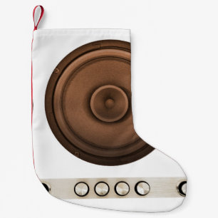 Meia De Natal Pequena Auto-falantes retrorreflectores: castanho, branco