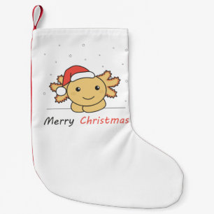 Meia De Natal Pequena Axolotl Natal Neve Animais de inverno Axolots