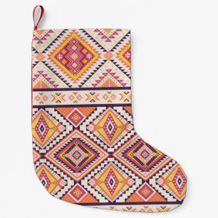 Meia De Natal Pequena Aztec Tribal Esclarecida Sem Costura
