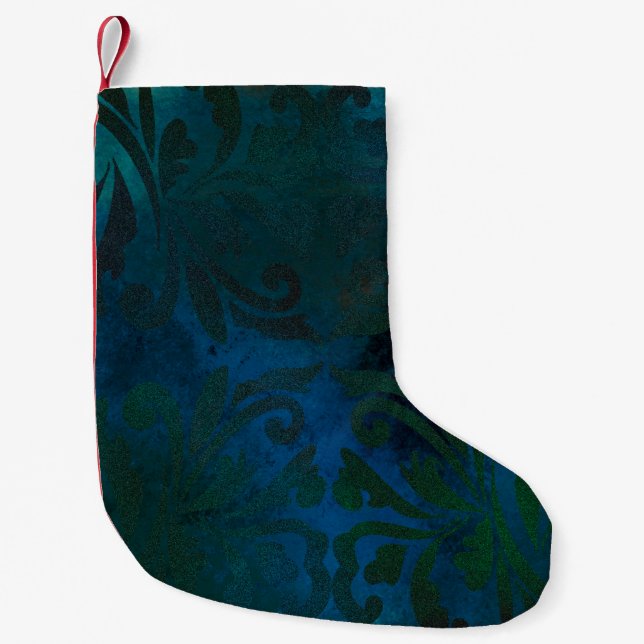 Meia De Natal Pequena azul (Frente)