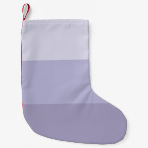 Meia De Natal Pequena Azul com barra riscada