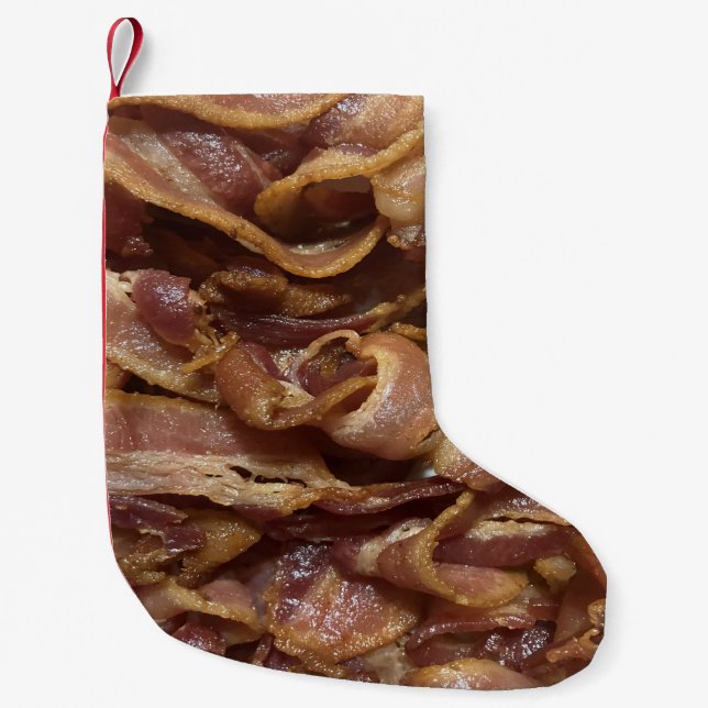Meia De Natal Pequena Bacon (Frente)