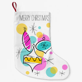 Meia De Natal Pequena Balas de Árvore Retroativa Estocagem de texto de 2