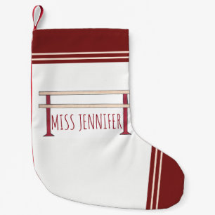 Meia De Natal Pequena Balé Barre Dance Professor Studio Ballerina