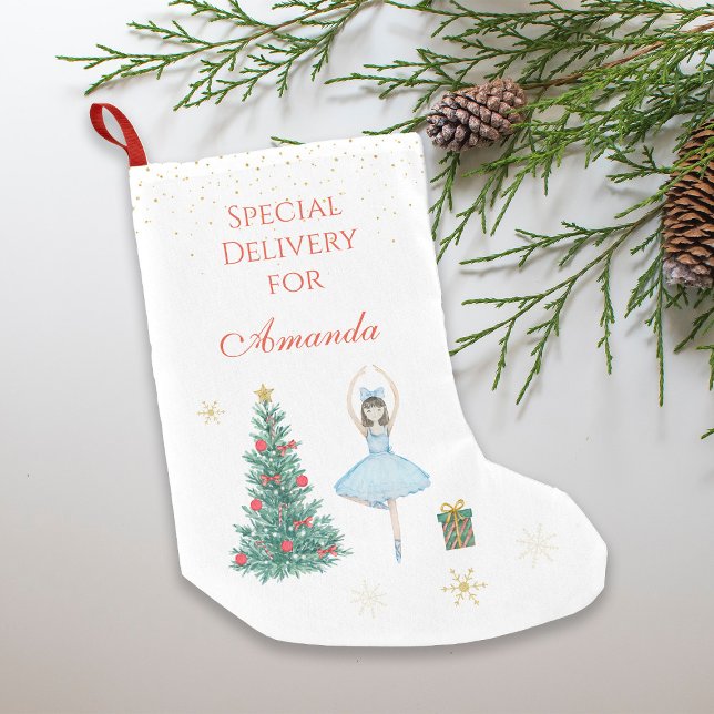 Meia De Natal Pequena Ballerina (Criador carregado)