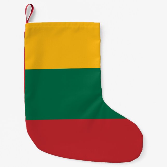 Meia De Natal Pequena Bandeira da Lituânia (Frente)