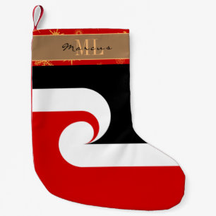 Meia De Natal Pequena Bandeira da Nova Zelândia, Bandeira Maori, Onda/Su