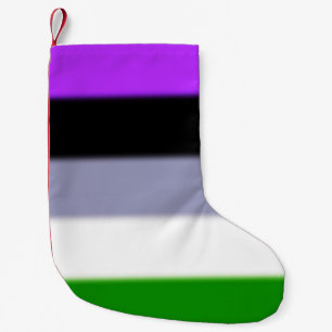 Meia De Natal Pequena Bandeira do orgulho de Falln Genderqueer