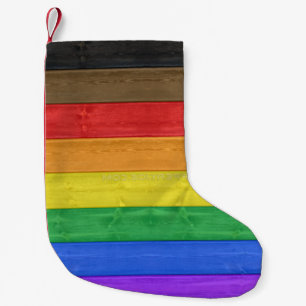 Meia De Natal Pequena Bandeira do orgulho gay inclusivo de SlipperyJoe t