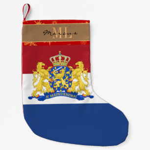 Meia De Natal Pequena Bandeira holandesa, Países Baixos, monograma