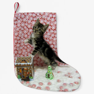 Meia De Natal Pequena Bandit's Sweet Christmas Stoching - Cat / Kitten