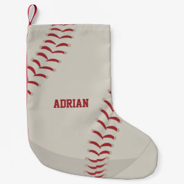 Meia De Natal Pequena Baseball Sports Personalizado