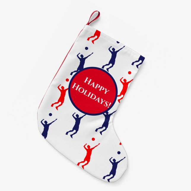 Meia De Natal Pequena Basquete (Frente (Pendurada))
