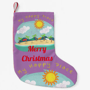 Meia De Natal Pequena Beach Happy Place Thunder_Cove