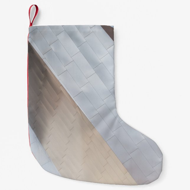 Meia De Natal Pequena Beige and white surface (Frente)
