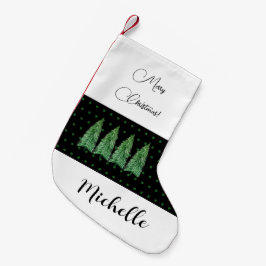 Meia De Natal Pequena Beleza do País Feriado Verde
