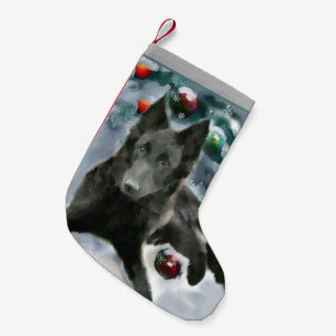 Meia De Natal Pequena Belga - Sheepdog Natal