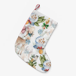 Meia De Natal Pequena Belo Natal De Vedura