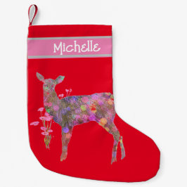 Meia De Natal Pequena Belo Natal dos Veados