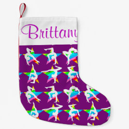 MEIA DE NATAL PEQUENA BEM PERSONALIZADO ARMAZENAMENTO DE GINÁSTICOS PERS