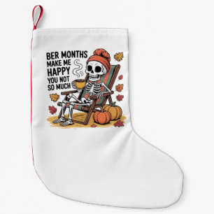 Meia De Natal Pequena Ber Meses Me Faz Feliz Você Não Tanto Xmas